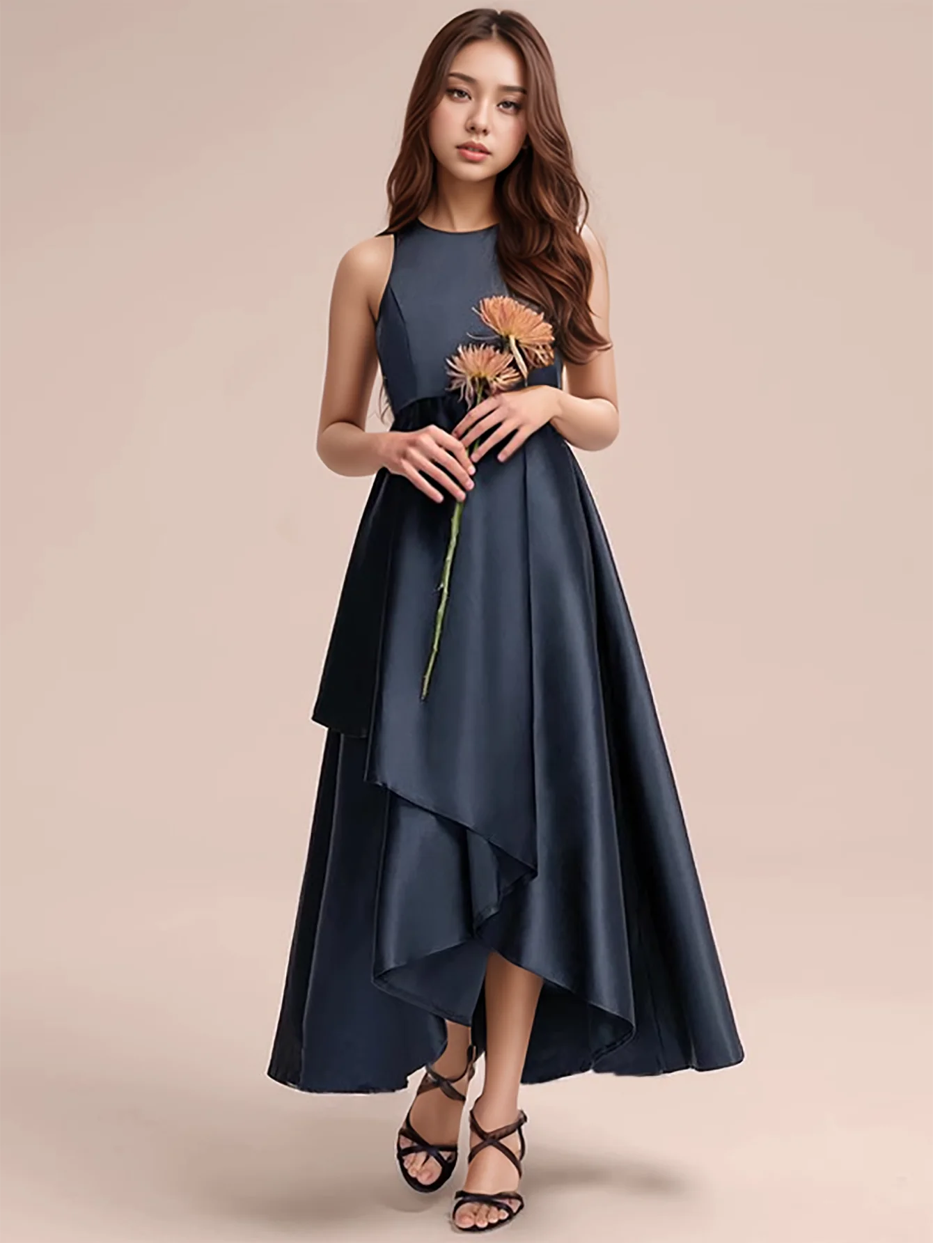 High Quality Dark Green Long Dresses For Teenage