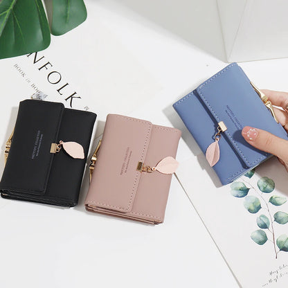 Korean leather Short Wallet