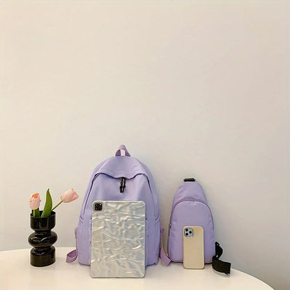 Back to school Nylon Casual Schoolbag Set