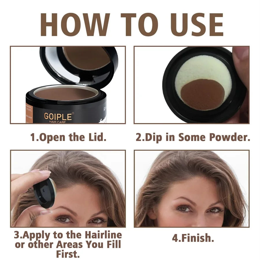 10g Brown Hairline Root Cover Filling Powders