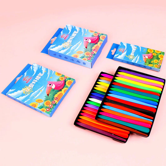 12-36 Color Washable Crayons Non-Toxic Erasable Triangular