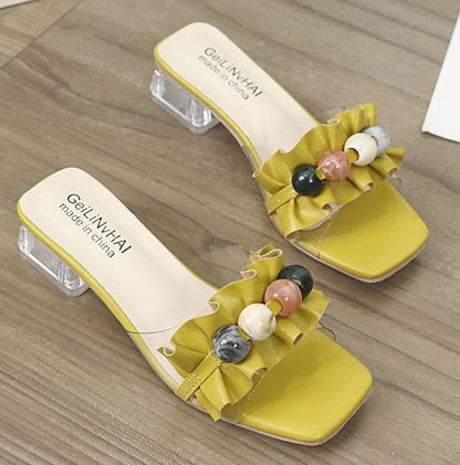 Transparent Crystal Elegant  Slipper