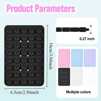 Double Sided Silicone Suction Cup Phone Case Detachable Stand Silicone Rubber
