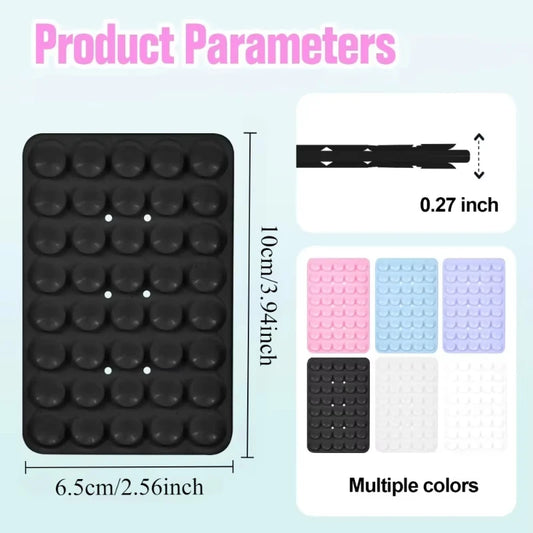 Double Sided Silicone Suction Cup Phone Case Detachable Stand Silicone Rubber