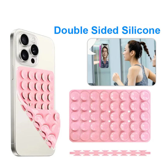 Double Sided Silicone Suction Cup Phone Case Detachable Stand Silicone Rubber