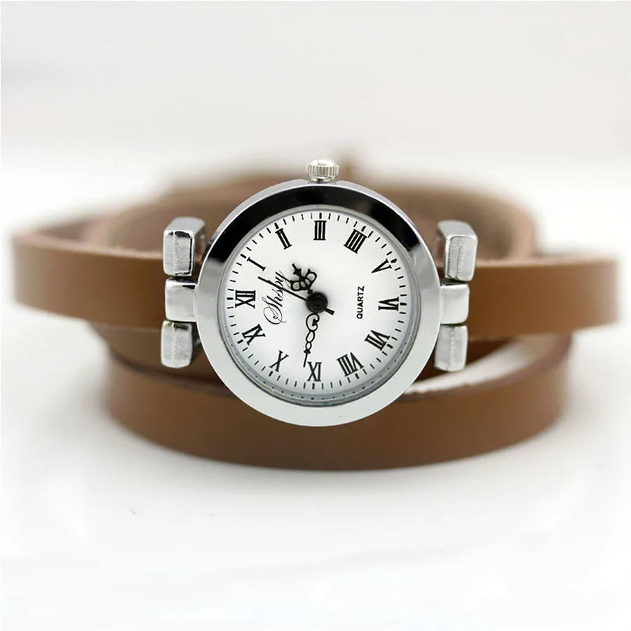 Long Leather ROMA Vintage Watch
