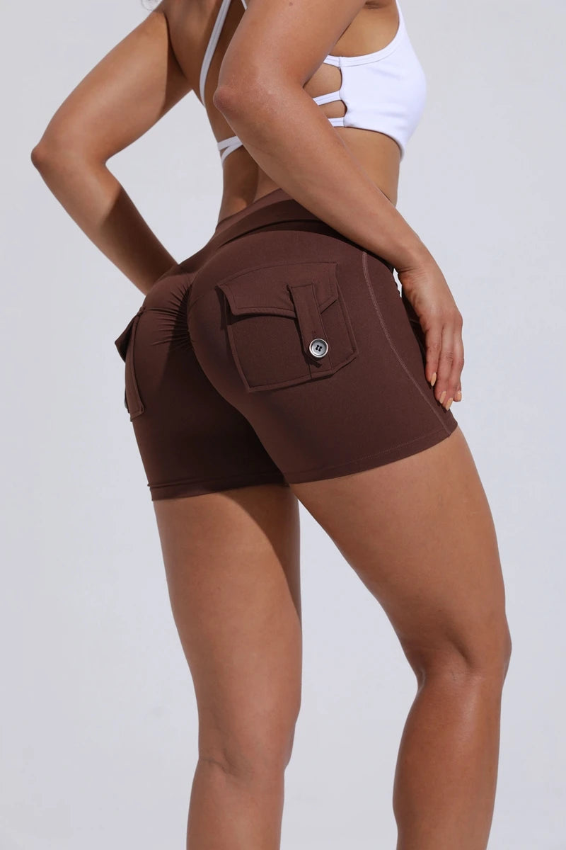 Scrunched Butt Gym High Wais Sexy Sports Shorts