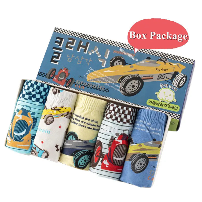 5 Packs/Box Mickey Cartoon Soft Cotton underwear