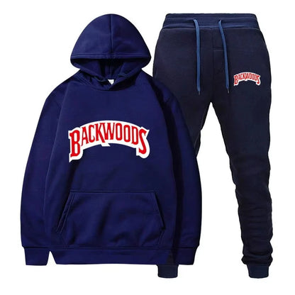 Winter Fleece Red Hoodies Black Casual Jogger Suit Tracksuit Sweatshirt Pullover