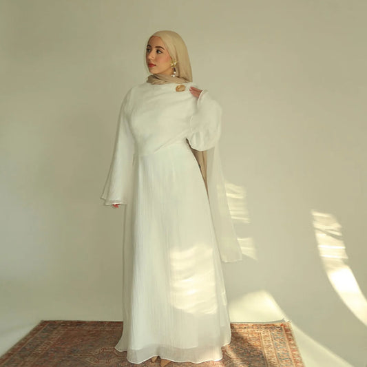 Muslim Cardigan Abaya Set