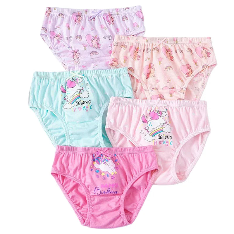 5 Packs/Box Mickey Cartoon Soft Cotton Underwear