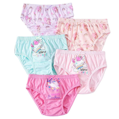 5 Packs/Box Mickey Cartoon Soft Cotton Underwear