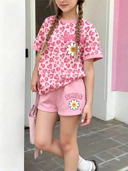 Floral Print Stretch Fabric Set