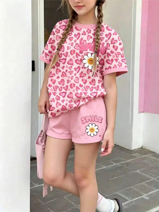 Floral Print Stretch Fabric Set