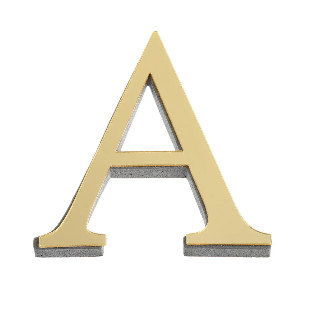 3D Mirror 26 Alphabet Letters Wall Stickers