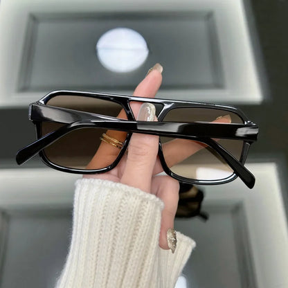 Vintage Square Big Frame Sunglasses