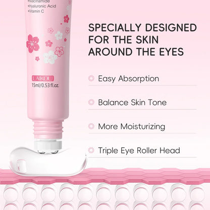 LAIKOU Sakura Eye Serum Roller Massage