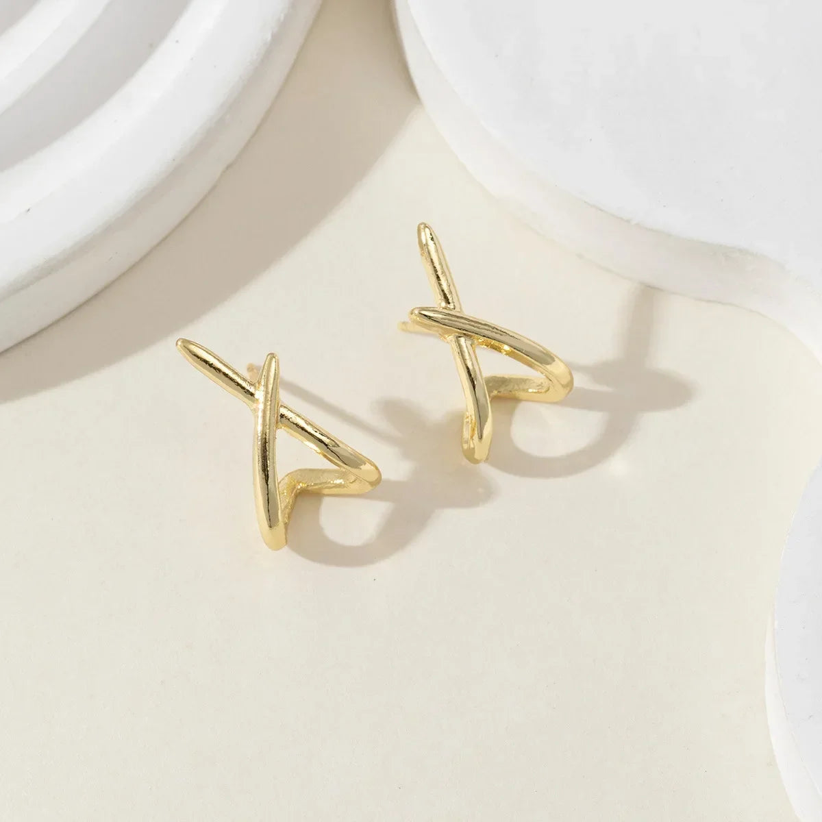 DANA Cross Stud Earrings