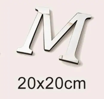 20cm Big Size 3D English Letters Acrylic Mirror