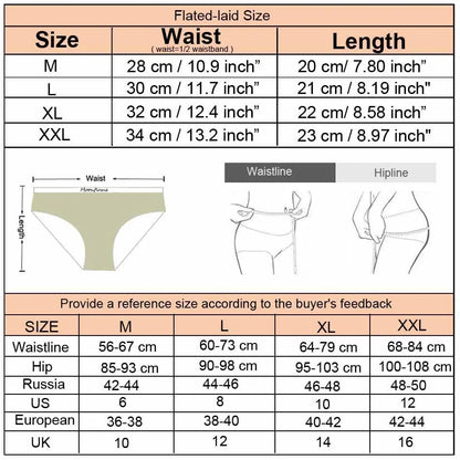 5 PCS Pantie Sexy Lace Cotton Briefs Lingerie