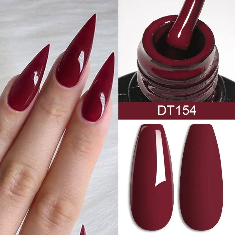 7ml Red Series Gel Nail Polish Glitter