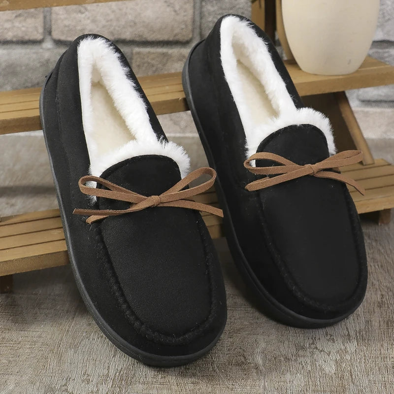 Anti-slip and Wear-resistant Closed-toe Cotton Casual Slippers
