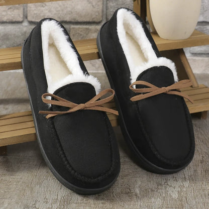 Anti-slip and Wear-resistant Closed-toe Cotton Casual Slippers
