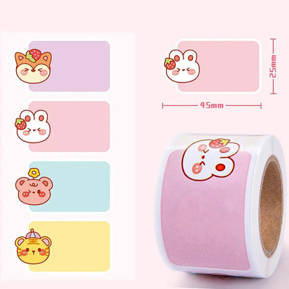 Cartoon Style Name Sticker Waterproof Handwritten Tag Sticker