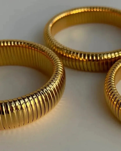 DANA Stainless Steel Flex Snake Cuff Bracelet