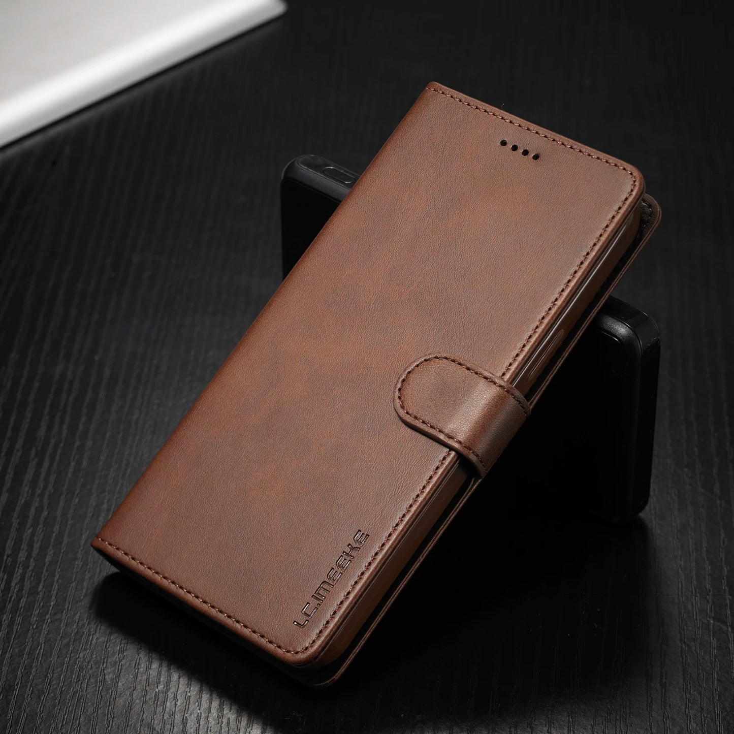 Flip Leather Wallet Case Business Card Slot Wallet Cover iPhone
