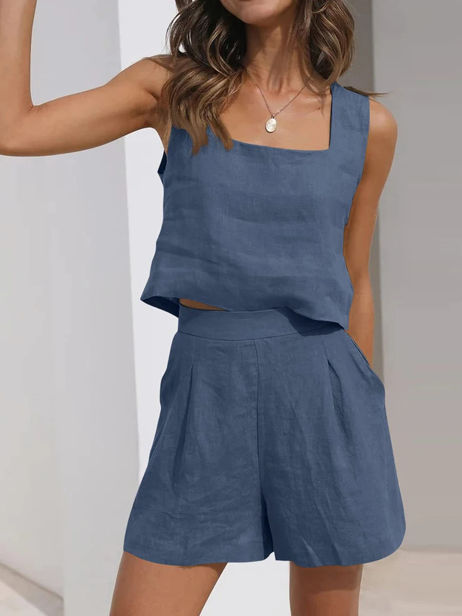 Linen Outfits Lounge Matching Sets