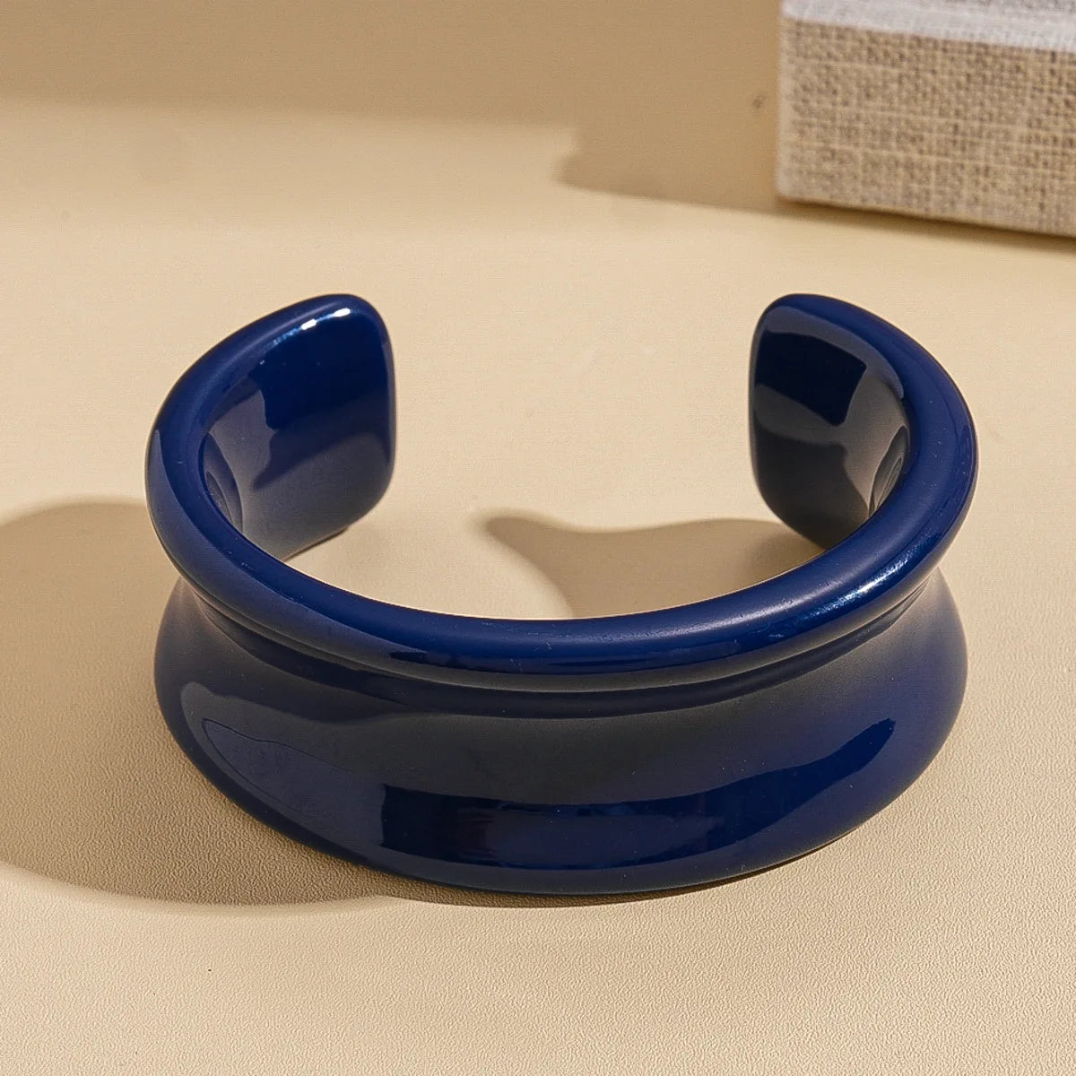 Geometric Blue Acrylic Resin Bangles Exaggeration Punk Cuff Wide Bangles Bracelets