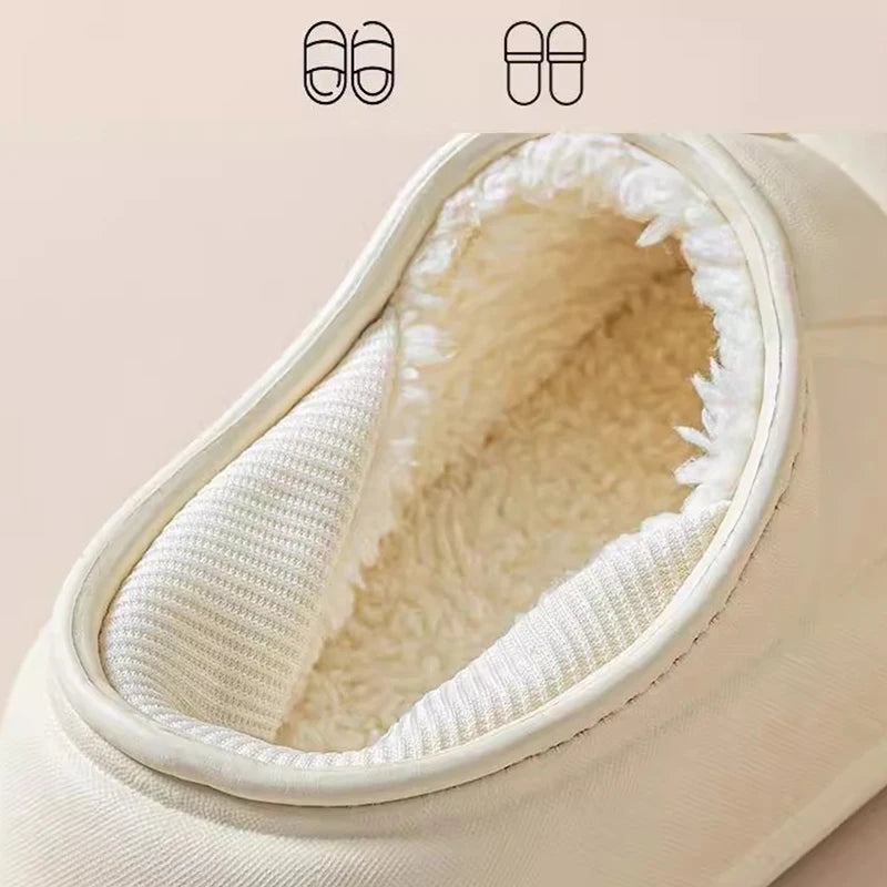 Waterproof cotton slippers