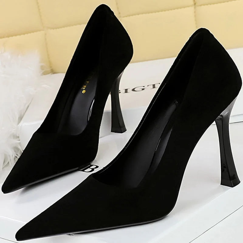 Elegant 10cm 7cm High Heels Shoes