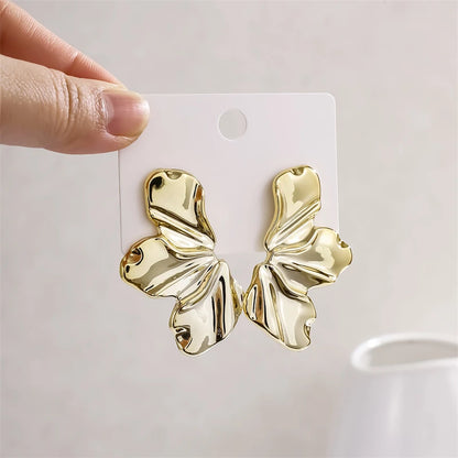 DANA Gold Irregular Metal Dangle Earrings