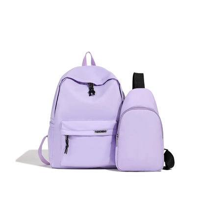 Back to school Nylon Casual Schoolbag Set