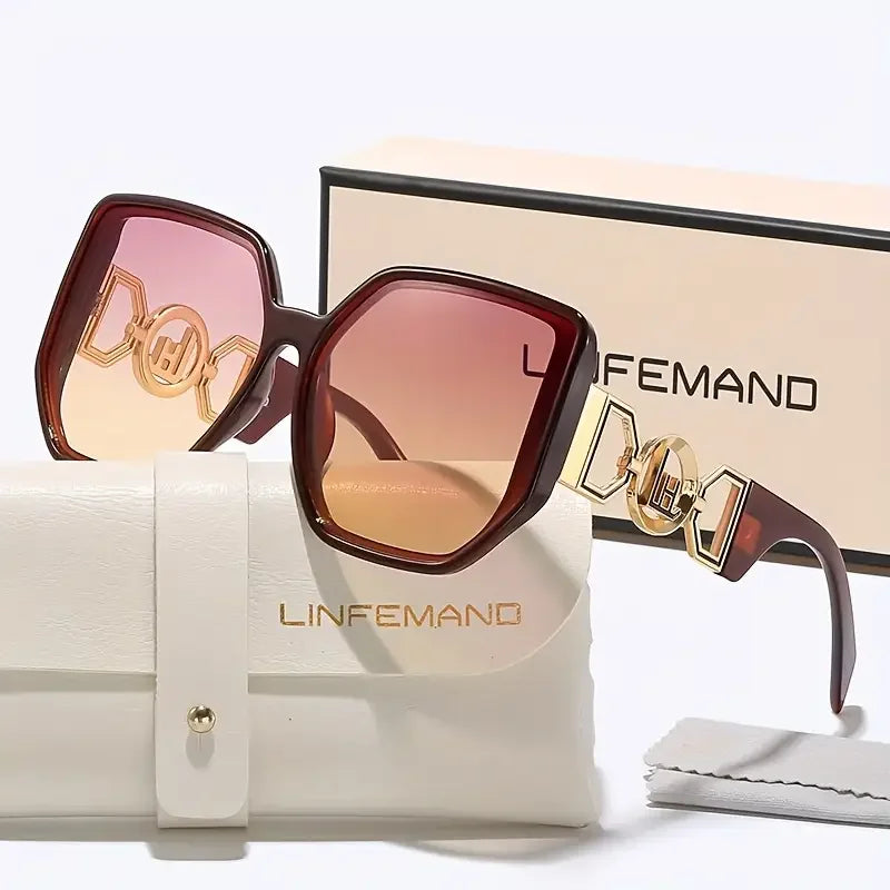 Large Square Decorative UV400 Sunglasses