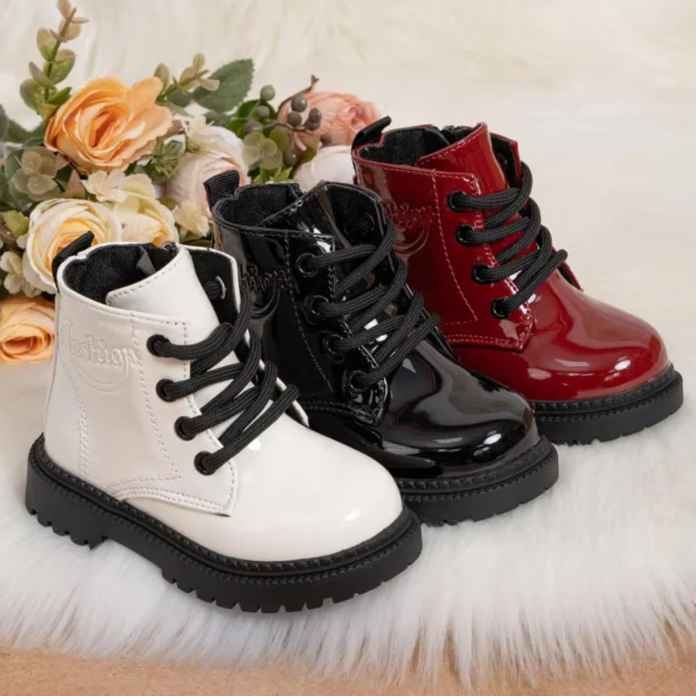 Waterproof PU Leather Toddler Boots