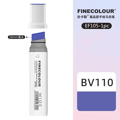 Finecolour 20mm Wide Markers Alcohol Line Sketching Art Markers Pen