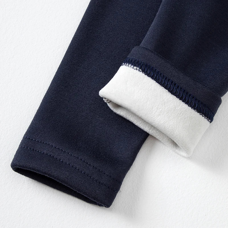 3/1 Piece Autumn And Winter Children Solid Color Thick Warm Leggings