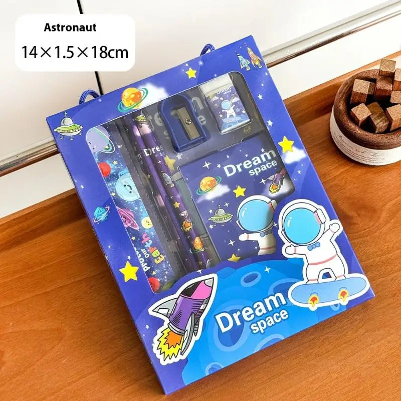 6Pcs/Set Cute Cartoon Capybara Pencil Stationery Set
