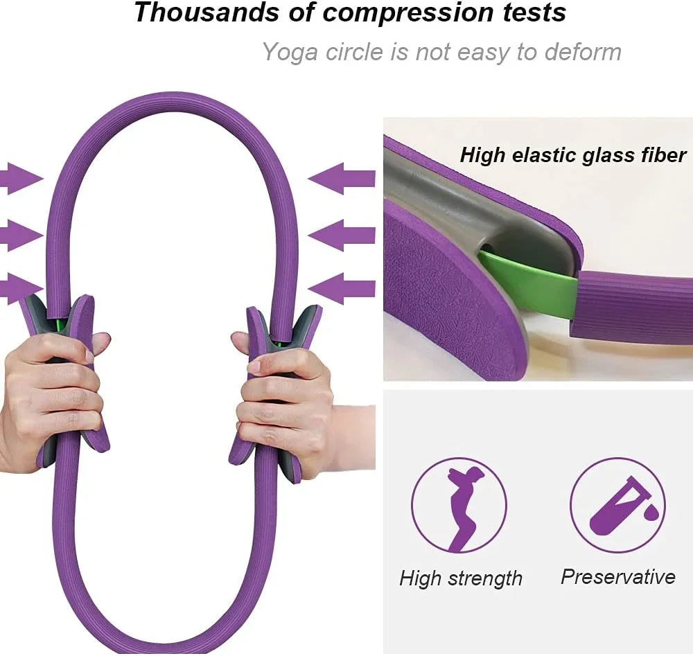 1Pcs Yoga Pilates Ring Non-slip Sports
