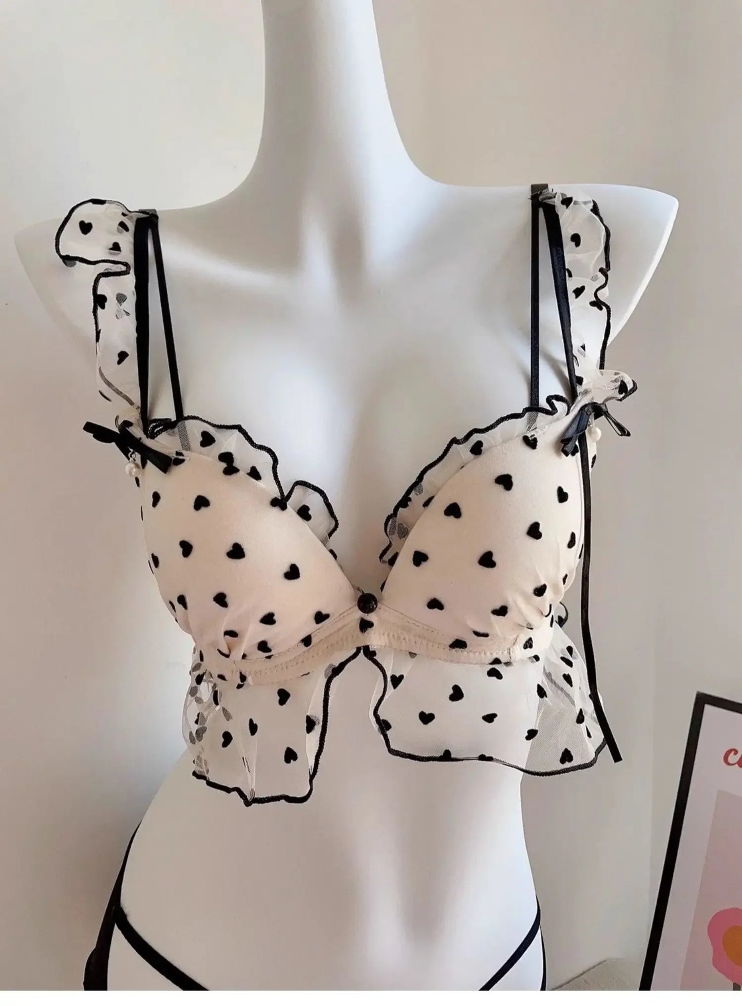 Japanese Mesh No-wire lace Underwear set Lingerie