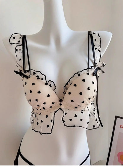 Japanese Mesh No-wire lace Underwear set Lingerie