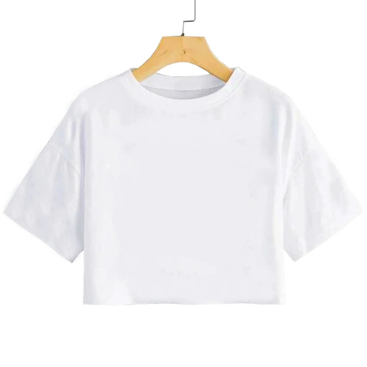 Simple Red Spider Printing Crop Tops Street Slim-fit T-Shirt