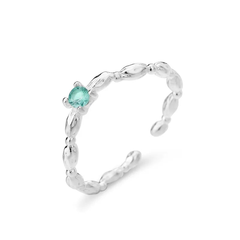 Sam Panda 925 Sterling Silver Simple Vintage Big Ball Ring