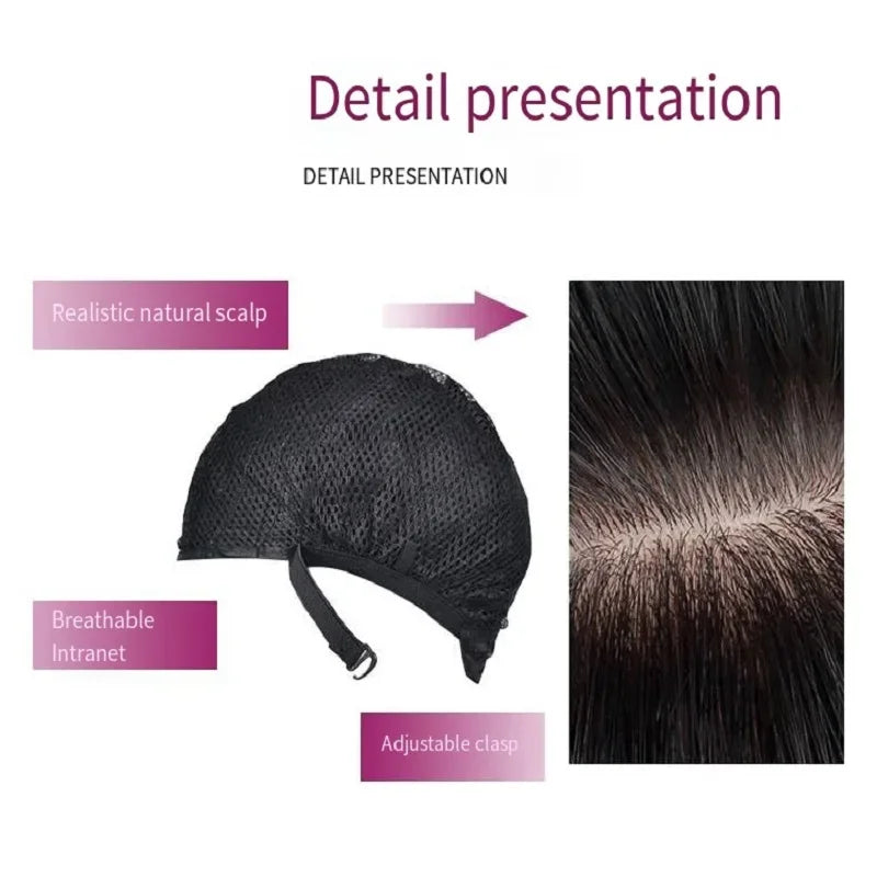 black synthetic curly wig