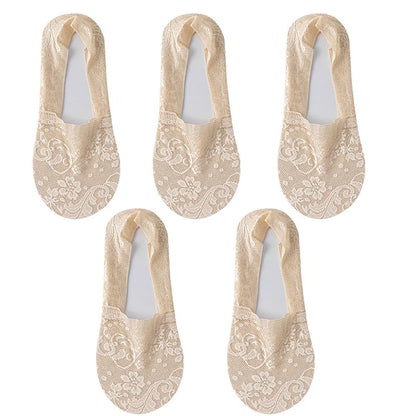 5Pair Thin Breathable Transparent Socks