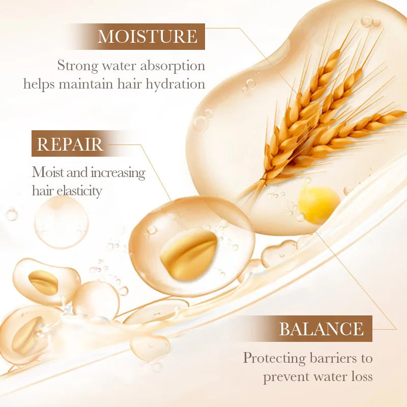 Rice Milk Hair Mask Soft Smooth Hair Care