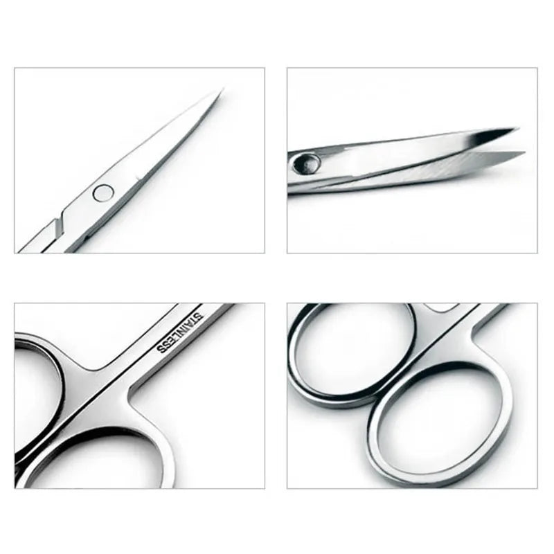 Stainless Steel Small Nail Tools Eyebrow Nose Hair Scissors